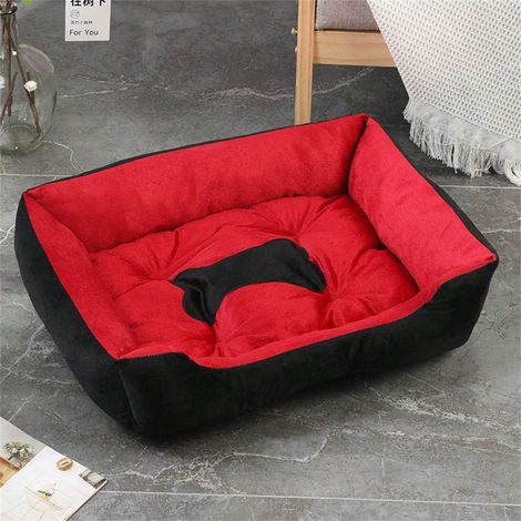 Lit pour Chat & Petit Chien, 6045cm (max 5kg), Matelas Confortable 4 Saisons, Lavable & Antidérapant, Intérieur (1/5)