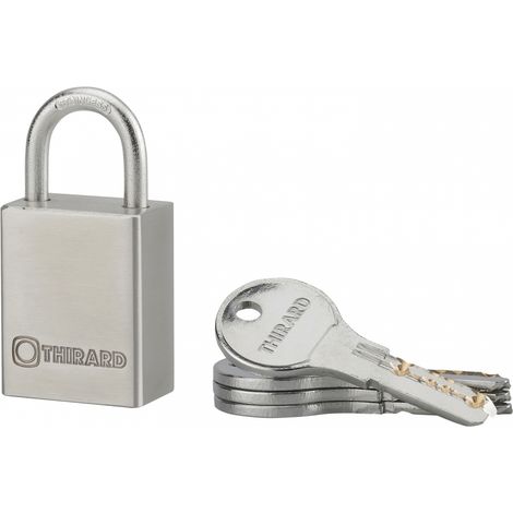 Lucchetto RINOX 40 mm, arco in acciaio inox, 4 chiavi – THIRARD (1/3)