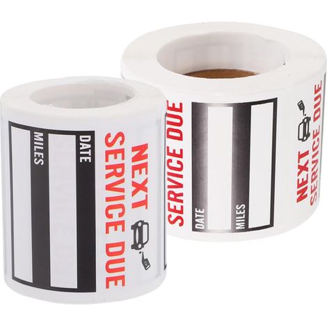 Mobestech 2rouleaux Autocollants Rappel Vidange Huile pour (1/5)