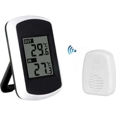 Wireless LCD Thermometer Indoor Outdoor Temperature Measurement Room Temperature Tester MUMU (1/4)