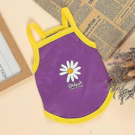 Chaleco de verano para perros lindos, camiseta para perros con estampado de frutas, ropa para perros, camiseta transpirable para cachorros, disfraz fresco para perros pequeños, ropa para mascotas 10 (1/5)