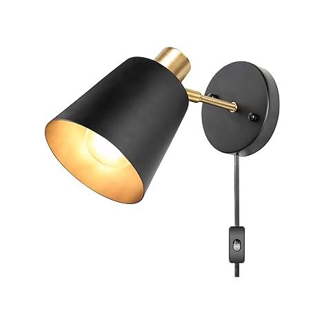 Applique murale pour salon et entrée, lampe à bascule pour chambre ou bureau, suspension avec interrupteur, lampe de lecture (1/3)