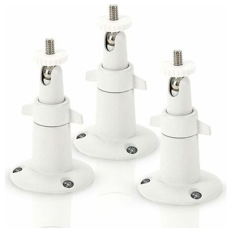 Metall-Wandhalterung für Arlo Smart-Sicherheitskameras – verstellbare Innen-/Außen-Aluminiumhalterung für Arlo-Kameras und andere kompatible Modelle (3er-Pack, weiß) (1/5)