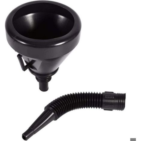 Reservoir Carburant - Entonnoir Ravitaillement Moto Voiture - Filtre En Maille Inclus - 36 Cm - 13 4 Cm Diametre Cuve - Noir - 1 Piece (1/5)