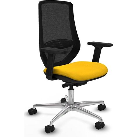 Piqueras y Crespo Mardos Chaise de bureau jaune confortable (1/3)