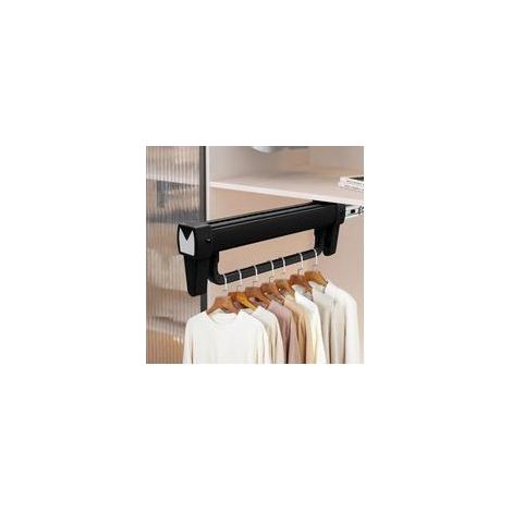 Tringle Penderie Coulissante Hanger Extensible Porte Vêtements, Cintre Télescopique pour Organiser Placards et Armoires (1/5)