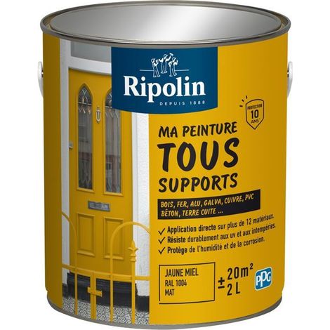 Mehrzweckfarbe - Honiggelb - RAL 1004 - Matt - Ripolin - 2L