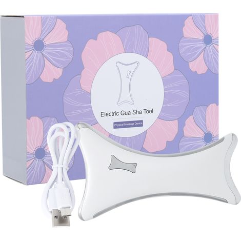 Gua Sha en Quartz Rose pour le Visage avec Chauffage - Outil de Massage Anti-Âge et Lissant (1/5)