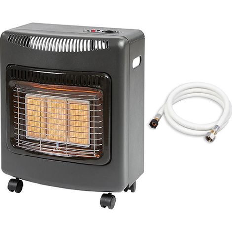 Favex – Chauffage d'appoint à gaz infrarouge Ektor Mini – 3 puissances 1500/2900/4200W – Autonomie jusqu'à 54h – Pour espaces jusqu'à 40m² – Tuyau à visser inclus (1/5)
