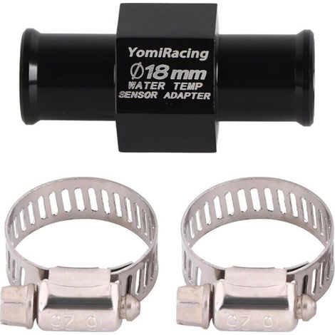Jeffergarden Adaptateur de capteur de température d'eau pour tuyau de moto, raccord 18 mm