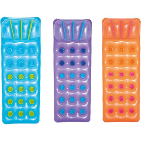 Materasso gonfiabile per piscina 3 colori 188 x 71 cm Bestway 43015 arancione (1/5)