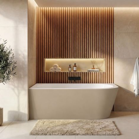 Badplaats Baignoire Isia 170 x 78 x 60 cm - Baignoire d'angle -