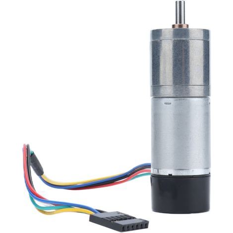 25GA Zinklegierungs-Gleichstrom-Getriebemotor, robust, langlebig, staubdicht, drehzahlstabil, für DIY-Motoren und Robotermodelle, 170 U/min (1/5)