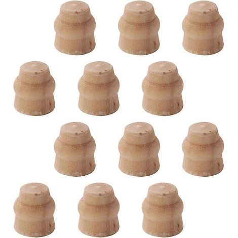 Mini pieds de table en bois, adaptés aux enfants, ensemble de 12 accessoires pour maison miniature (1/5)