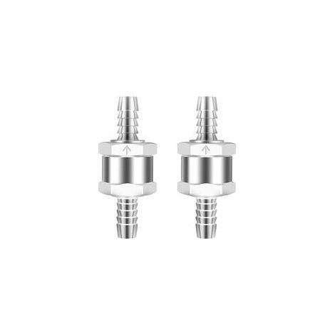 Clapet Anti-Retour 2 Pièces 8mm Valve de Carburant en Alliage d'Aluminium Clapet Anti-Retour à Sens Unique (1/5)