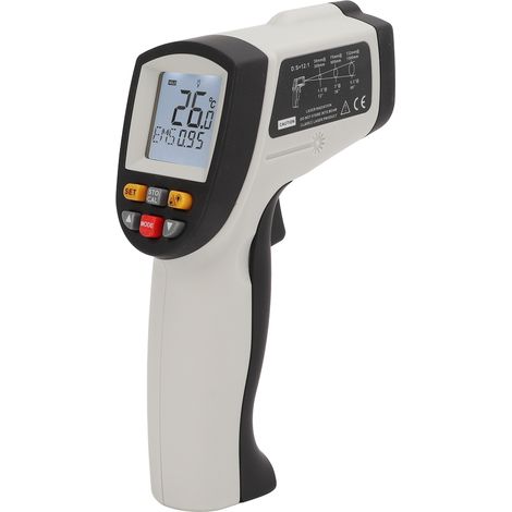Thermomètre infrarouge XRCLIF-900 : résultats instantanés, pistolet de température numérique de 58 à 1742 °F pour l’industrie. (1/5)