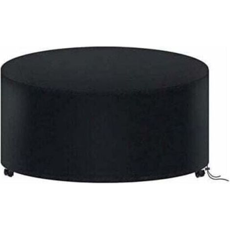 Housse de Protection pour Table de Jardin Ronde 180x90 cm, Bâche Imperméable en Tissu Oxford 210D, Couverture Résistante aux Intempéries pour Mobilier d'Extérieur (1/4)
