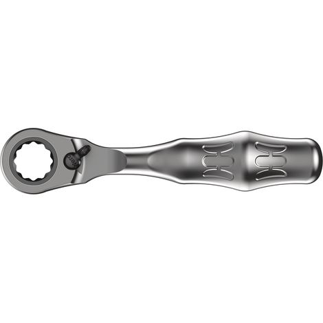 Wera Zyklop Mini 2 carraca reversible gris compacta 107 mm