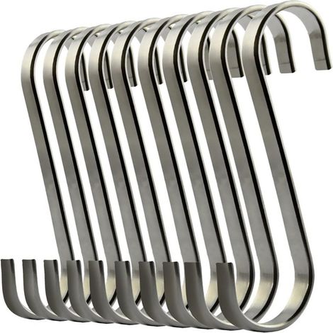 Edelstahl S-förmige Haken Metallhaken für Badezimmer, Schlafzimmer (1/5)