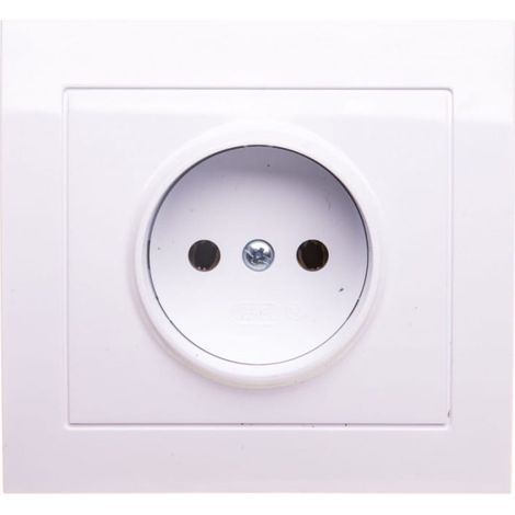 Kier Einzelsteckdose b/u weiß GP-1W/00