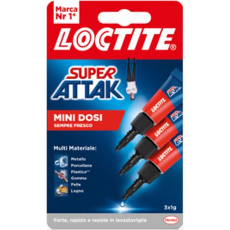 ADESIVO SUPER ATTAK MINITRIO LIQUIDO 3X1 G- 24,0 pz