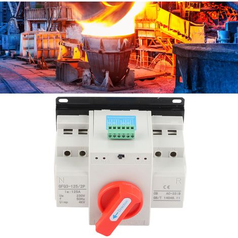 Commutateur de transfert automatique double alimentation AC230V 125A pour générateur ATS/2P (1/5)