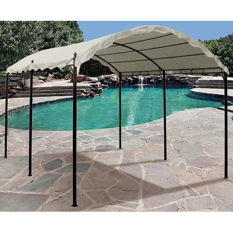 GAZEBO in metallo "Aveiro" Papillon - 3x4 MT 2,6h - PENSILINA GIARDINO AUTO