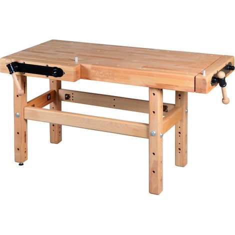 AUTRES Établi menuiserie 1500 mm - Hauteur 1100 mm - 2 étaux double broche