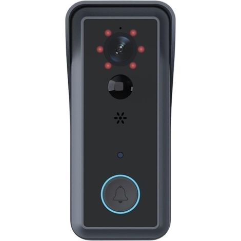 Caméra de sécurité sans Fil avec Sonnette vidéo Tuya Smart Low Power Doorbell Humanoïde Filtre PIR Alarme HD 1080p Réveil À Distance Installation Facile (1/4)