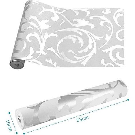 Wallpaper Papier peint damassé, non tissé Papier Peint Luxe de Européen pour chambre à coucher, séjour, TV arrière (1/4)