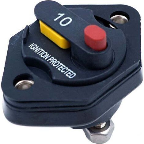 Automatischer Wechselrichter-Sicherungsschalter mit pulsierendem Handschalter für PKW, LKW, Wohnmobil, Rimorchio Marine, wasserdicht, 12 V–32 V, 10 A (1/3)