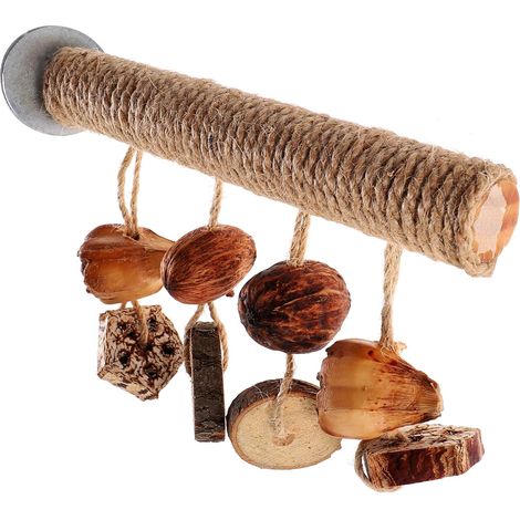 Wooden Perch for Bird Cage, Chew Toy for Parrots, Parrot Cage Accessory, Bird Stick, Perch for Parakeets (1/5)