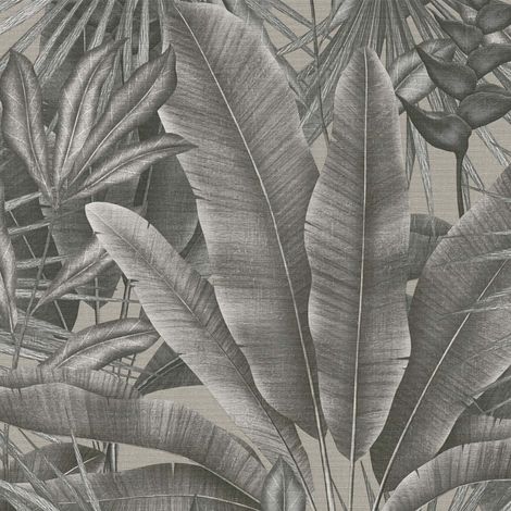 Papier peint Jungle Gris Stories of Life A.S. Création (1/4)