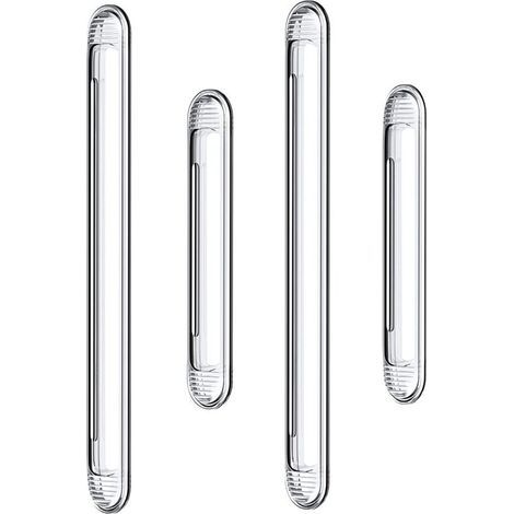 Transparent silicone bumpers for cabinet doors, car doors, drawers, shower doors, toilet lids (2 long and 2 short) (1/5)