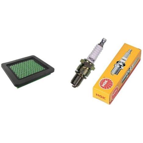 Filtre à air pour tondeuse 21821, Moteurs Honda GC135, GCV135, GC160, GCV140, GCV145, GCV160, GCV170, GCV160AC et GCV190, Remplace le filtre Honda 17211-… & 11082 Bougie NGK BP6ES, Noir