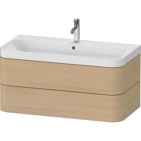 Duravit Happy D.2 Plus c-shaped Set wandhängend, 975x490mm, 2