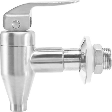 Grifos de repuesto para recipientes de bebidas, acero inoxidable pulido, repuestos para dispensadores de agua (FMY) (1/5)