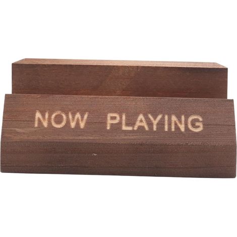 Now Playing Vinyl Record Stand - Walnut - For Albums - Rotating Accessory (1/5)