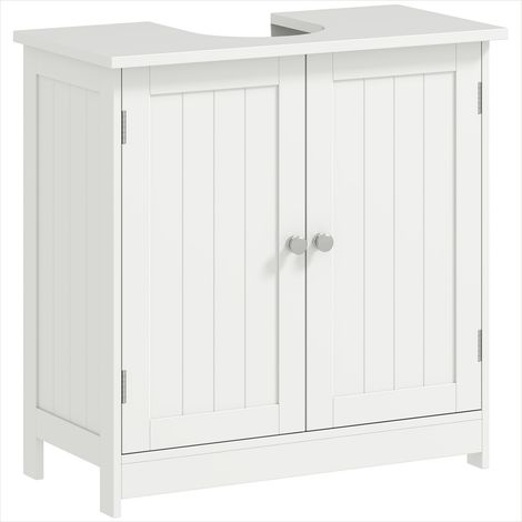 Meuble de salle de bain Meuble sous lavabo blanc MDF 60 x 30 x (1/5)