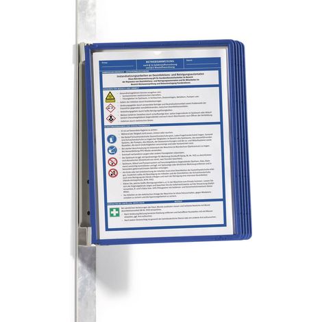 Durable 591407 Pannello espositivo Blu scuro (L x A x P) 325 x 360 x 260 mm DIN A4 (1/4)