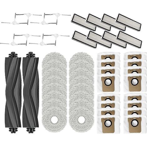 Pour aspirateur robot Xiaomi : brosse principale latérale, filtre HEPA, sac à poussière (1/5)