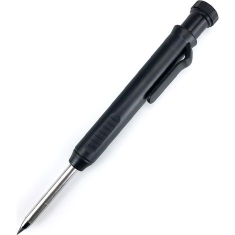 Stylo à trou profond pour le travail du bois, noir Outil multifonctionnel pour graffiti, outil de mesure de lignes pour graffiti en menuiserie, outil de marquage et de contournage de lignes à faire so (1/5)