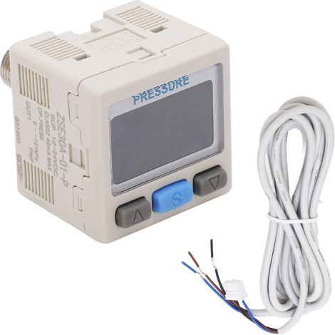 Válvula reguladora de presión de aire, controlador de vacío neumático digital, interruptor de 0 a -101 kPa, 12-24 V CC, de DEBUNS (1/5)