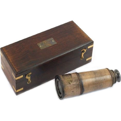 Téléscope décoratif en Laiton