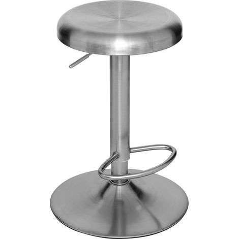 Lot de 2 tabourets de bar Ilsa argent - Atmosphera créateur d'intérieur (1/4)