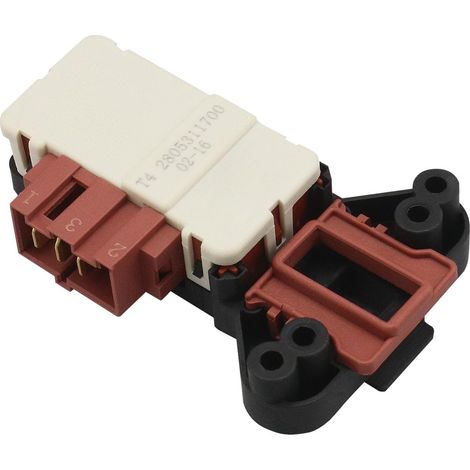 ZV-446 T3 Serrure de Porte 2805310800 2805311700 2805311600 Relais de Verrouillage pour Machine à Laver Interrupteur de Porte Compatible avec Beko Compatible avec Arcelik (1/5)