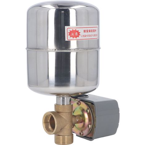 Interrupteur de Pompe à Eau Automatique avec Réservoir à Diaphragme en Acier Inoxydable et Clapet Anti-Retour (1/5)
