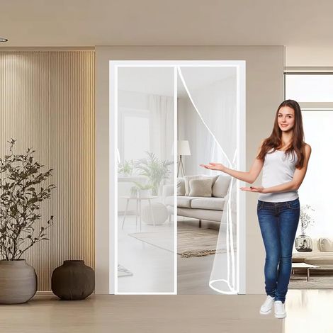 Moustiquaire Porte 89 x 90 cm Anti-Moustiques, Anti-Insectes (1/5)