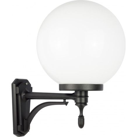 Applique da esterno globo 30 cm E27 nero IP43 SU-MA (1/5)