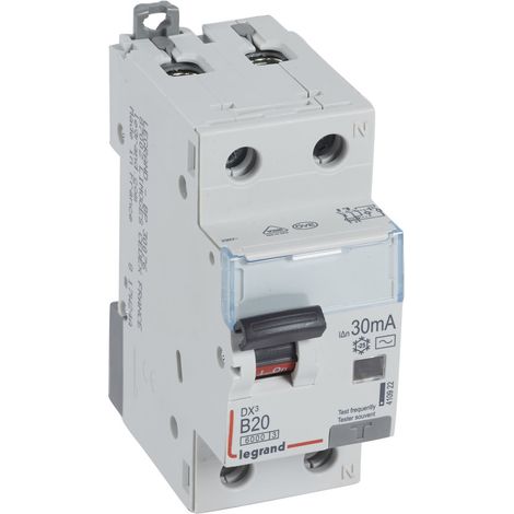 Interruttore differenziale P312 2P B 20A 30MA AC DX3